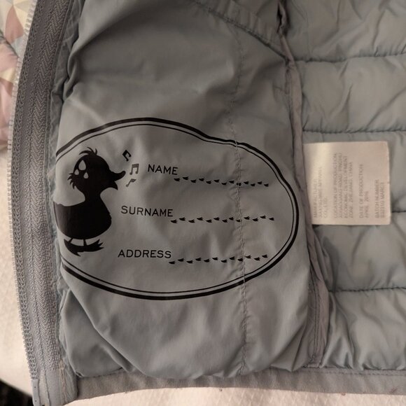 Save The Duck Girls Hooded Puffer Fill Insulated Winter Jacket in Geometric 4 - Picture 7 of 7